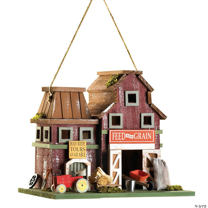 Rustic Farmstead Birdhouse 10.25X7X8.5" Image