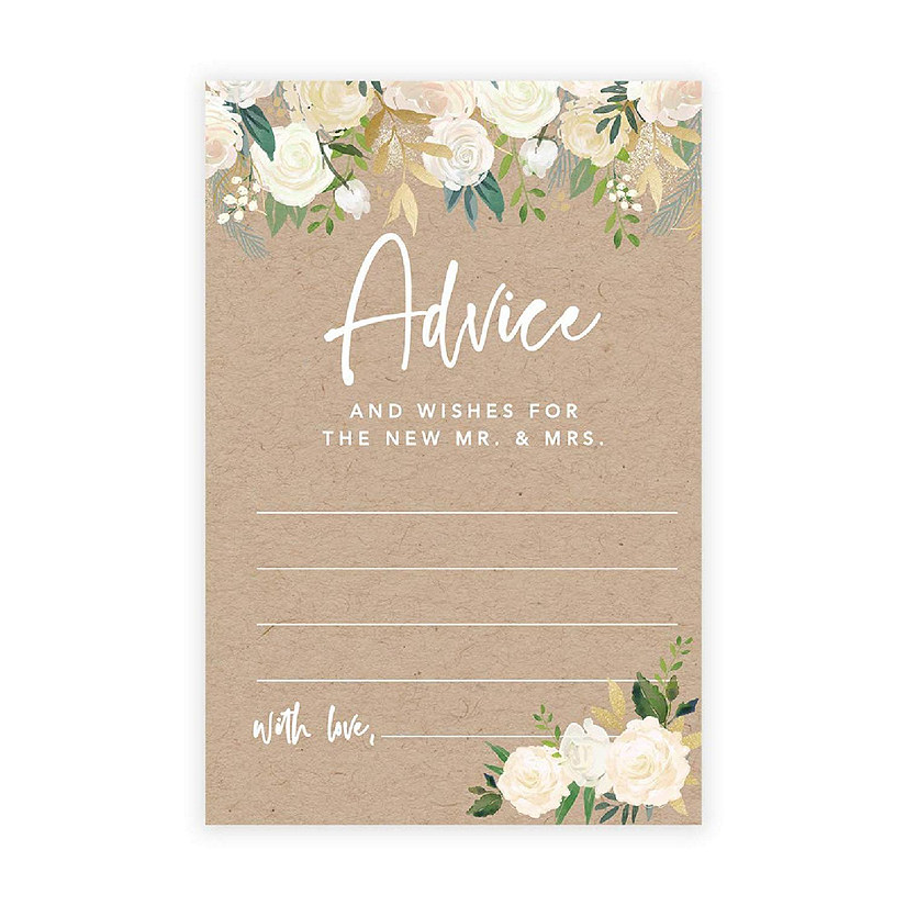 Rustic Kraft Floral Advice 4x6IN 56PC Image