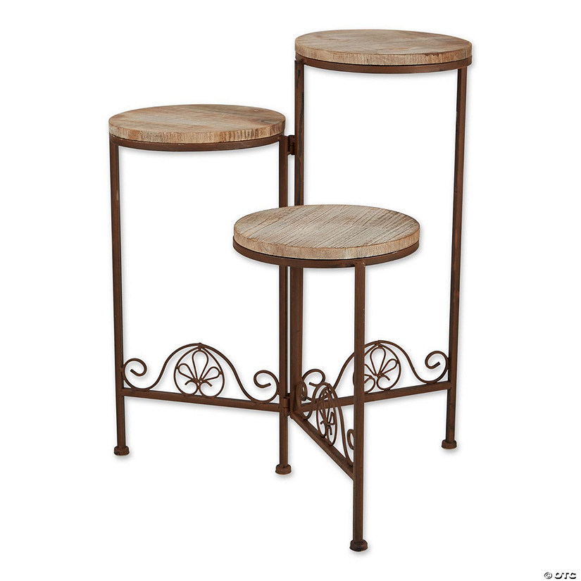 Rustic Triple Planter Stand 19.5X15X23" Image