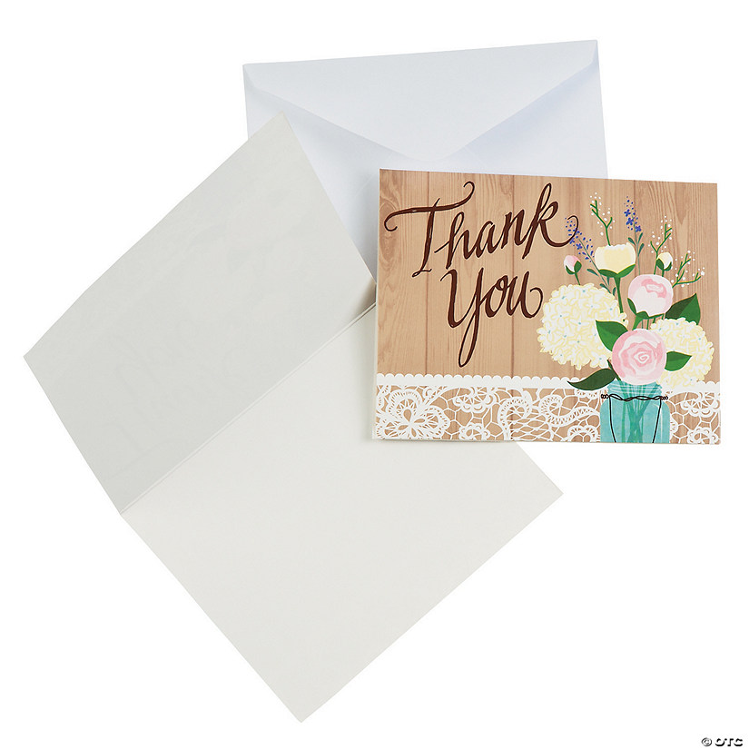 Rustic Wedding Thank You Cards