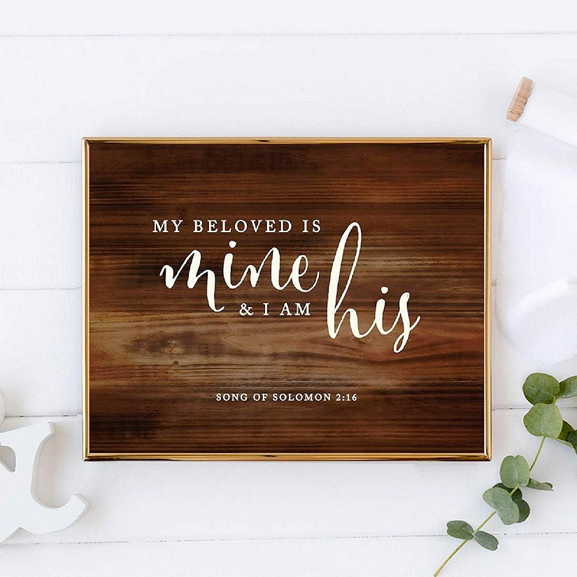 Rustic Wood Beloved Is Mine 8.5x11 Image