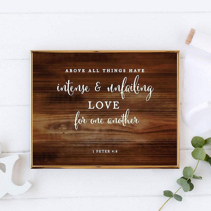 Rustic Wood Unfailing Love 8.5x11 Image
