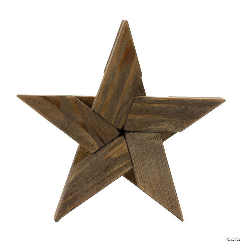 Rustic Wooden Star Wall Hanging 15"H Image