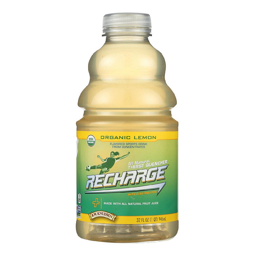 Rw Knudsen Pet Recharge Organic Lemon Juice  - Case of 6 - 32 FZ Image