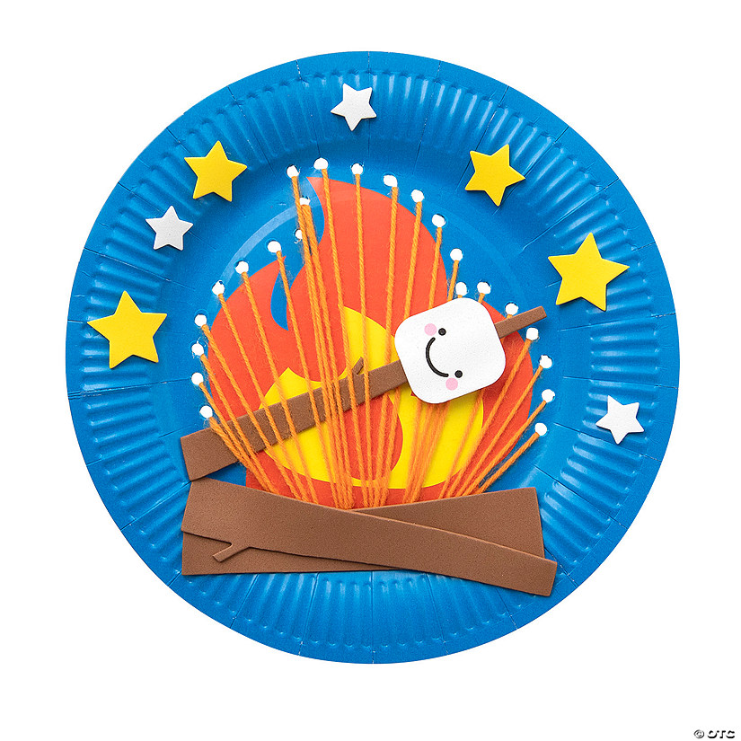S&#8217;More Paper Plate Craft Kit - Makes 12 Image