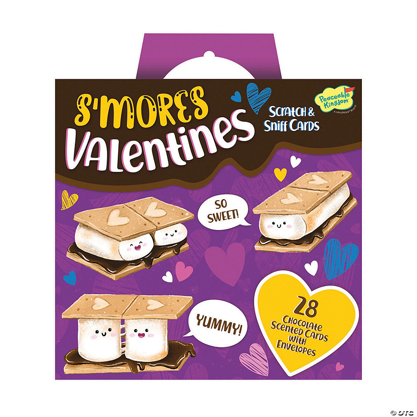 S&#8217;mores Scratch & Sniff Valentine's Day Cards - 28 Pc. Image