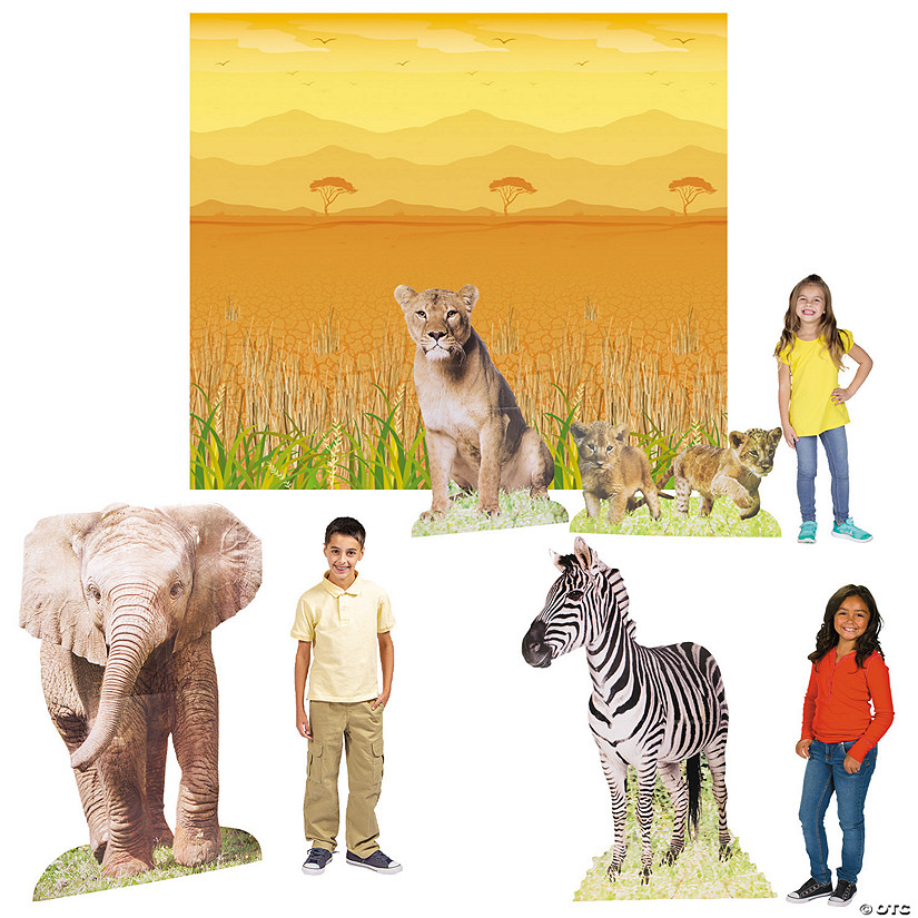 Safari Animal Party Decorating Kit - 7 Pc. Image