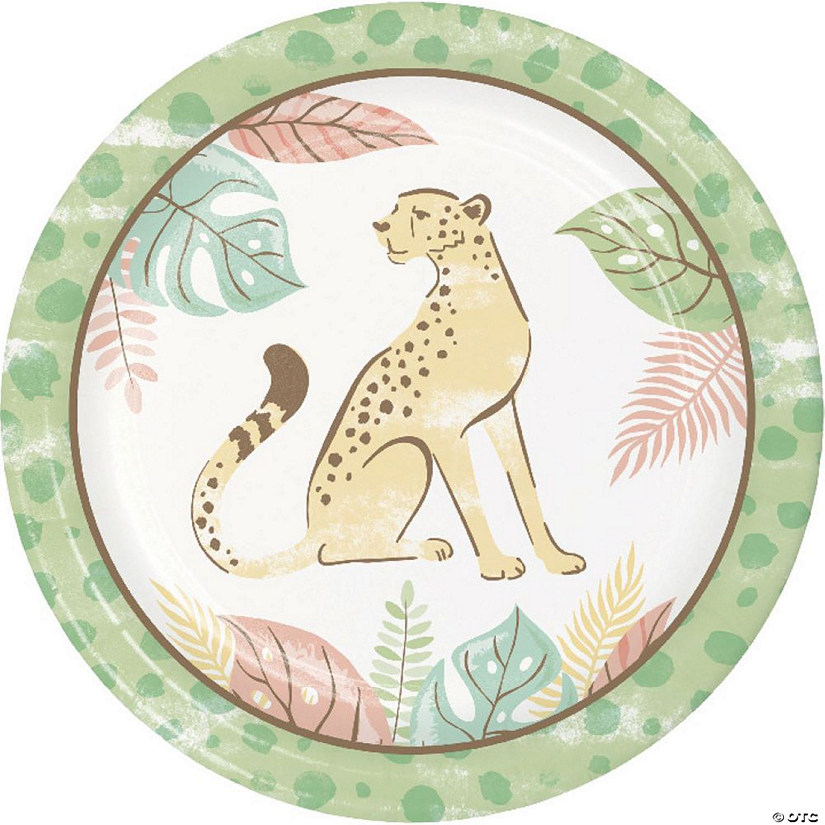 Safari Baby Animal Cheetah Dessert Plates, 24 ct Image