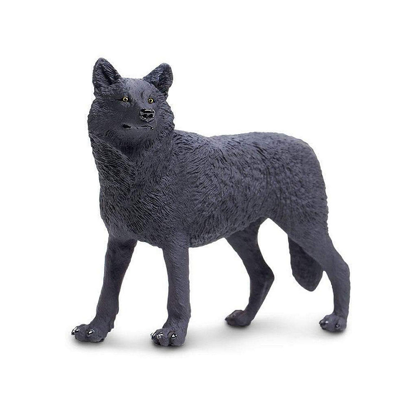 Safari Black Wolf Toy Image