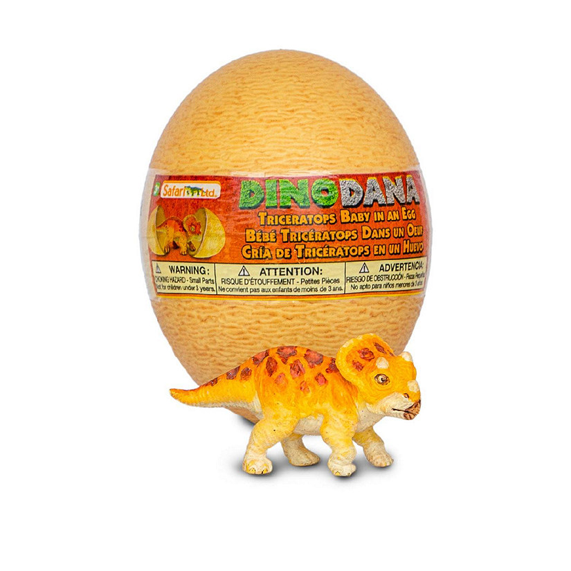 Safari Dino Dana Triceratops Baby with Egg Image