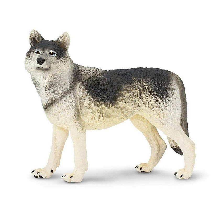 Safari Gray Wolf Toy Image