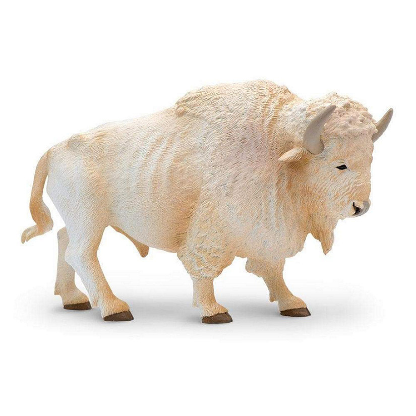 Safari White Buffalo Toy Image