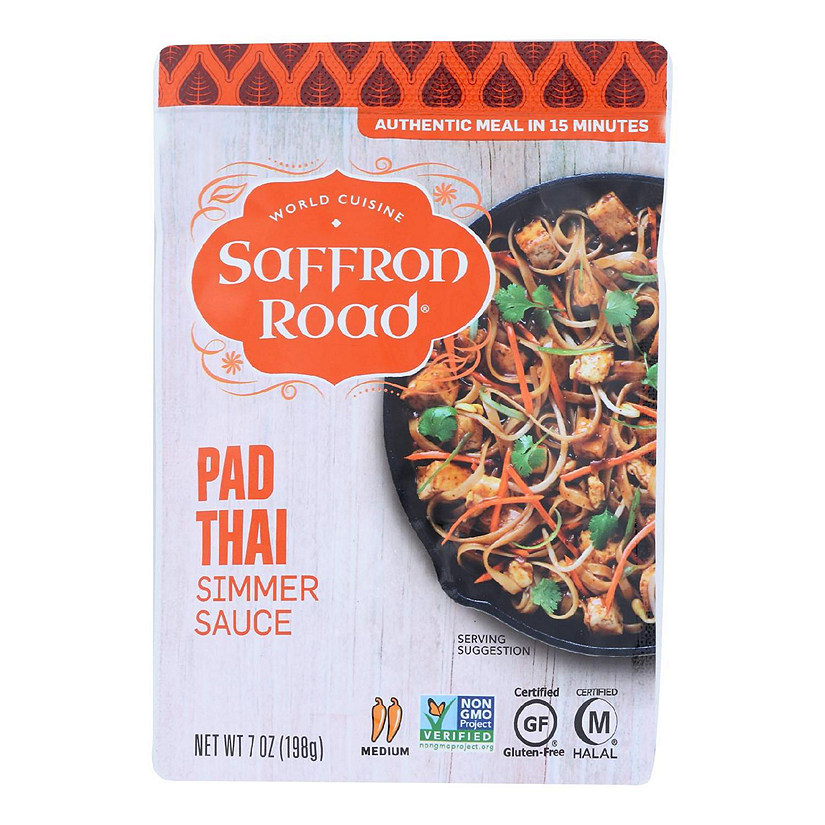 Saffron Road Simmer Sauce - Pad Thai - Case of 8 - 7 oz Image