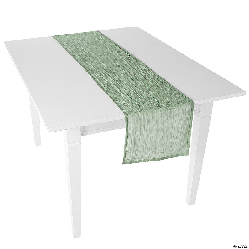 Sage Green Gauze Table Runners - 3 Pc. Image