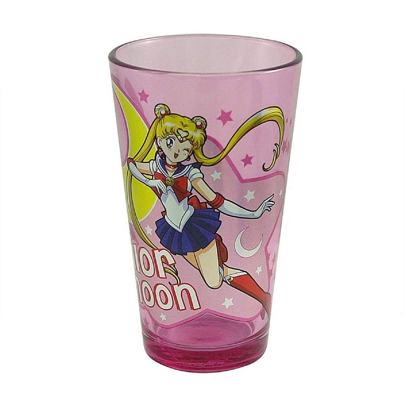Sailor Moon Moon Princess Halation 16oz Pink Pint Glass Image