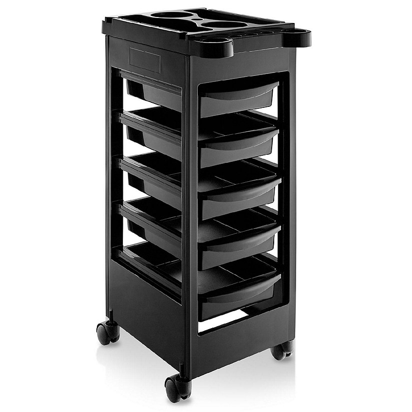 Saloniture Beauty Salon Trolley Mobile Equipment Cart with Drawers Tool Storage Image