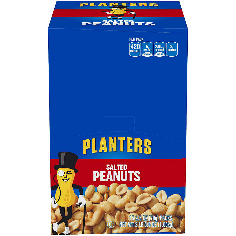 Salted Peanuts, 2.5 oz (Case of 15) Image