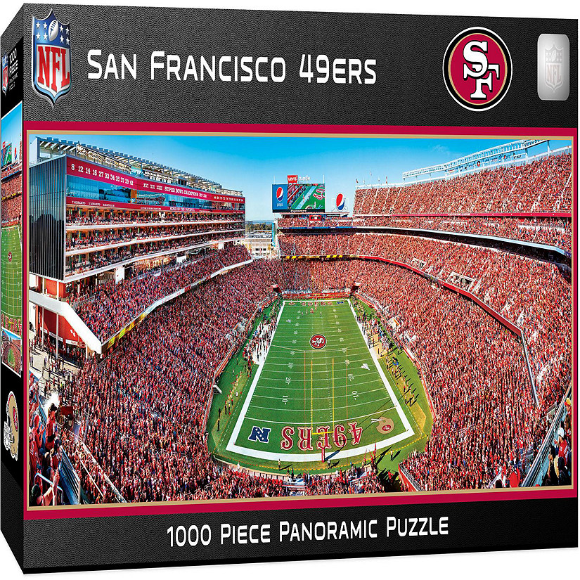 San Francisco 49ers - 1000 Piece Panoramic Jigsaw Puzzle - End View Image
