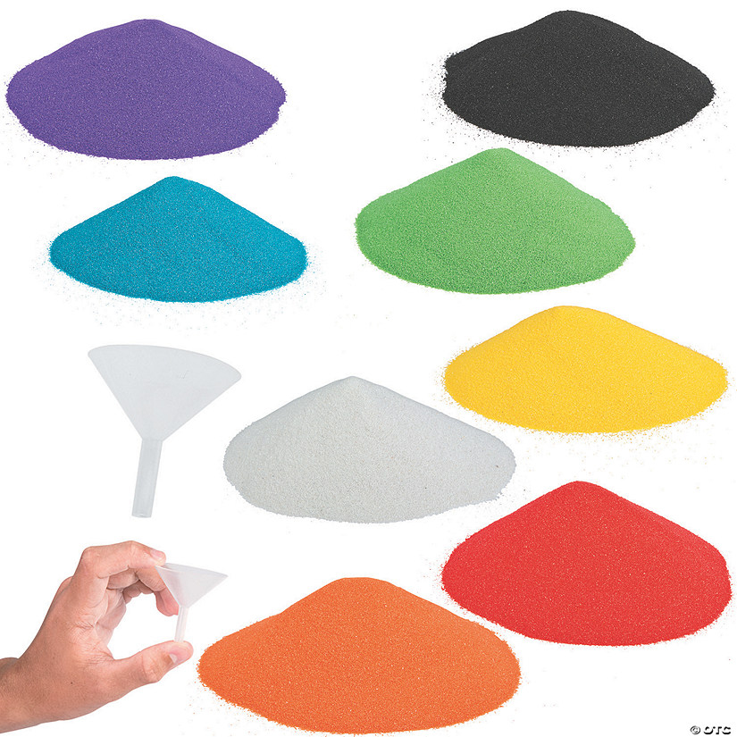 Sand Art & Funnel Craft Supply Kit 56 Pc. Oriental Trading