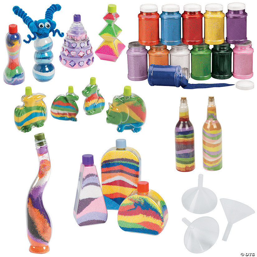 Sand Art Basics Craft Pack Assortment Makes 120 Oriental Trading