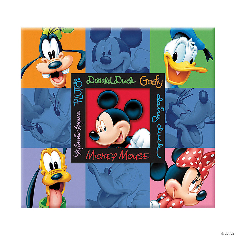 Sandy Lion Disney Post Bound Album 12"X12" - Mickey & Friends Embossed Image