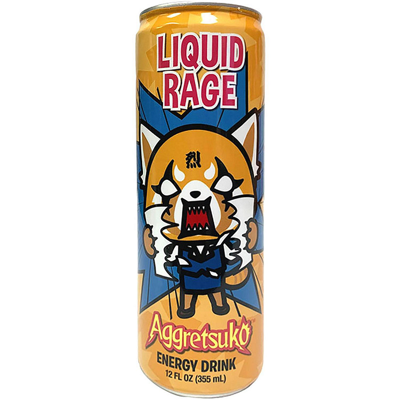 Sanrio Aggretsuko Liquid Rage 12oz Energy Drink  1 Can Image