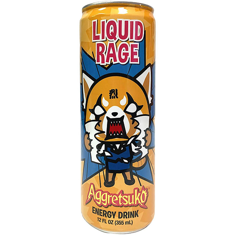 Sanrio Aggretsuko Liquid Rage 12oz Energy Drink 1 Can Oriental Trading