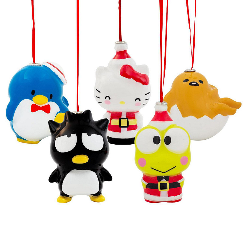 Sanrio Hello Kitty and Friends 4-Inch Decoupage Ornament Set of 5 Image