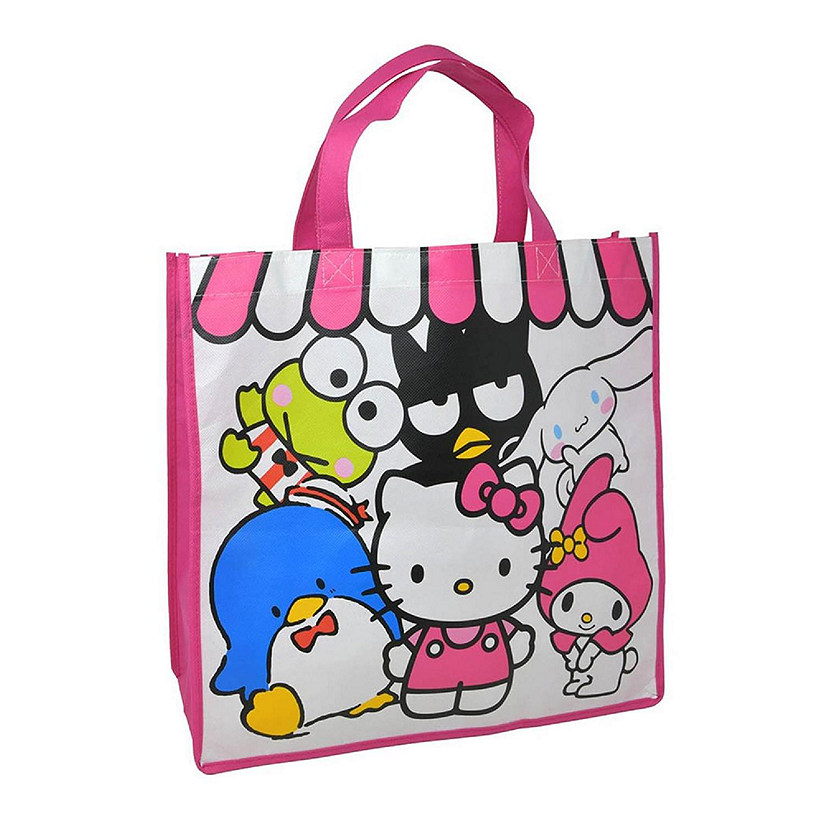 Sanrio Hello Kitty and Friends Eco Friendly Tote Bag  15" x 5.5" x 13.5" Image