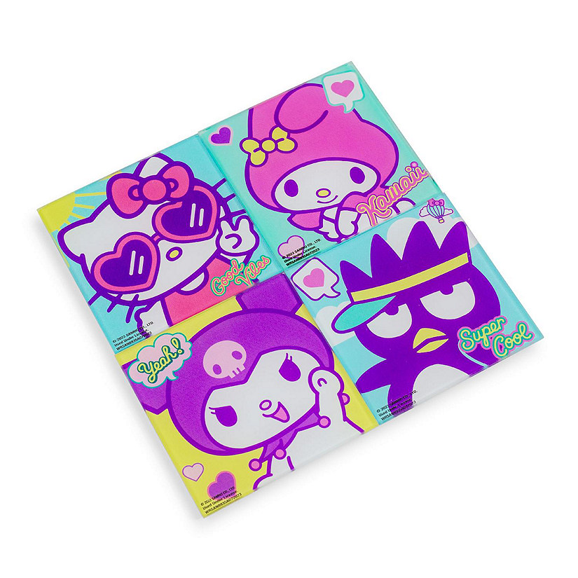 Sanrio Hello Kitty and Friends Glass Coasters  Set of 4 Image
