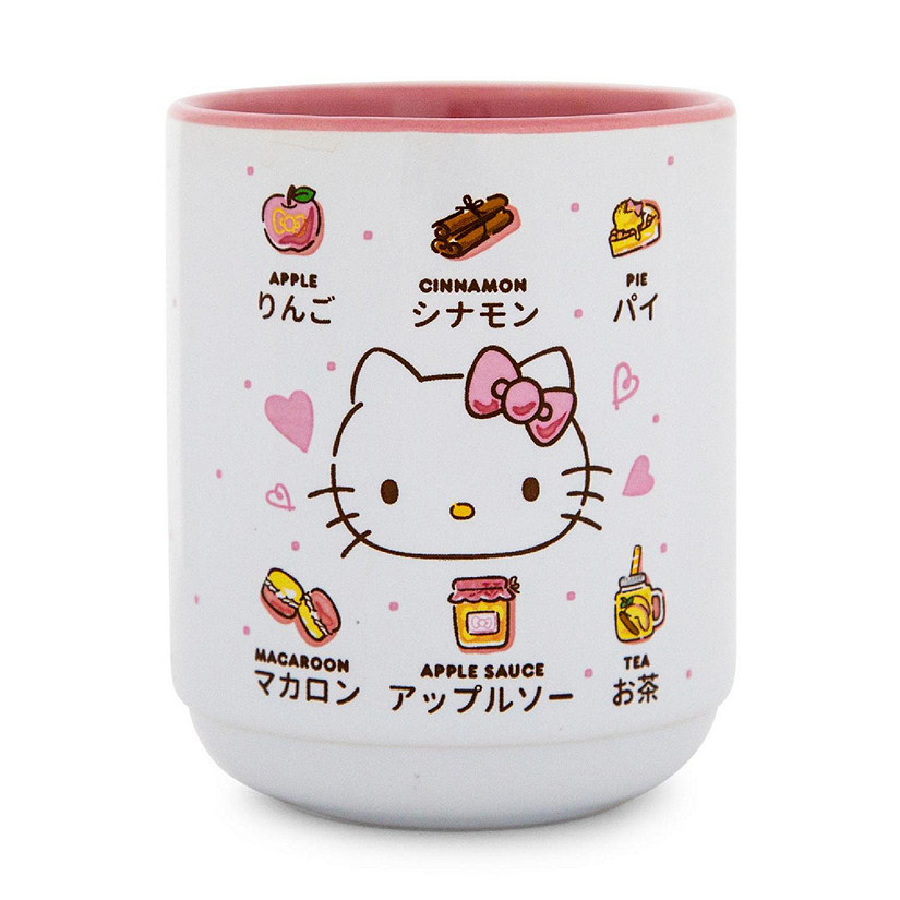 Sanrio Hello Kitty Apple Icons Asian Ceramic Tea Cup  Holds 9 Ounces Image
