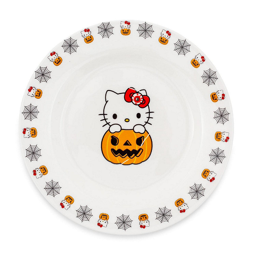 Sanrio Hello Kitty Pumpkin Boo 11-Inch Ceramic Dinner Plate Image