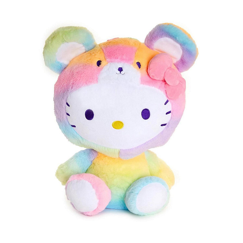 Sanrio Hello Kitty Teddy Bear Rainbow Sherbet 9.5 Inch Plush Image