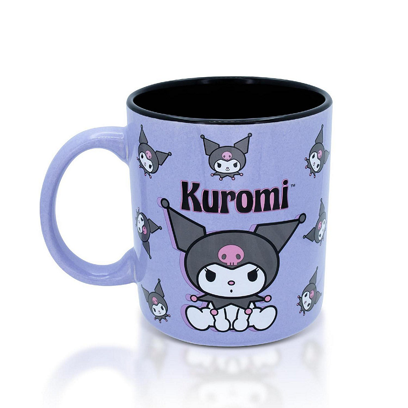 Sanrio Kuromi Purple Ceramic Mug  Holds 20 Ounces Image