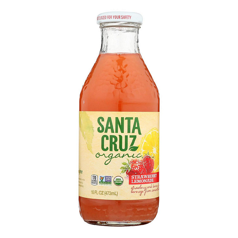 Santa Cruz Organic - Lemonade Strawberry - Case of 8-16 OZ Image