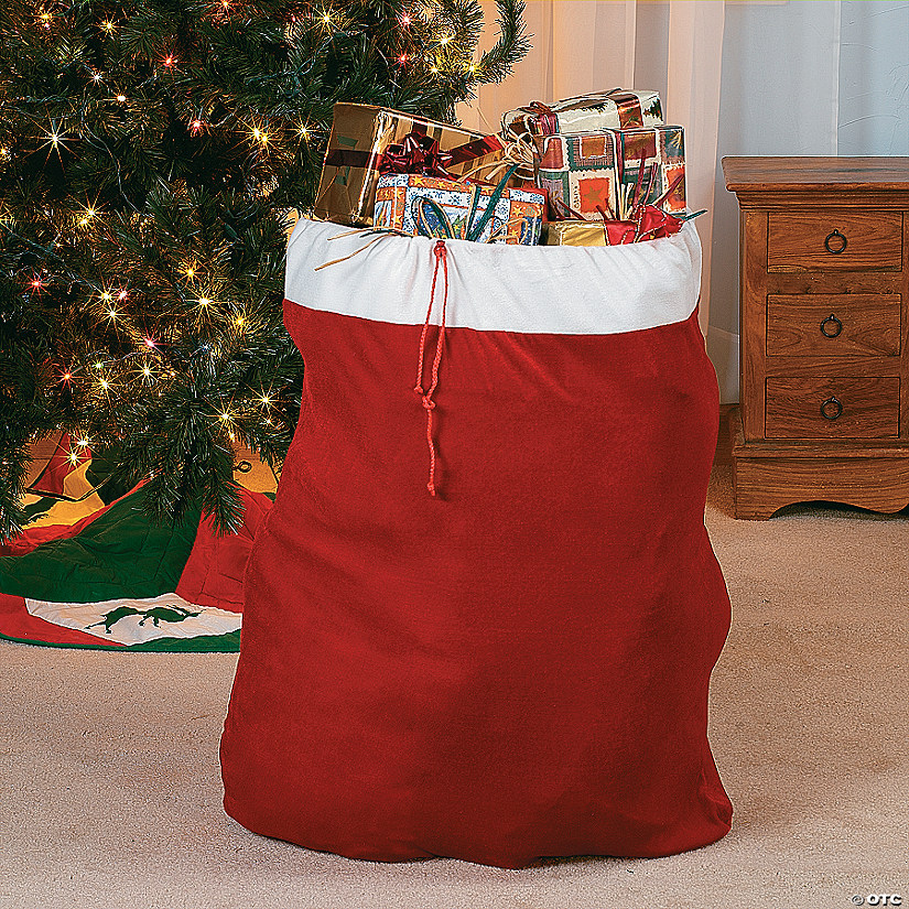 Santa Drawstring Gift Bag Discontinued