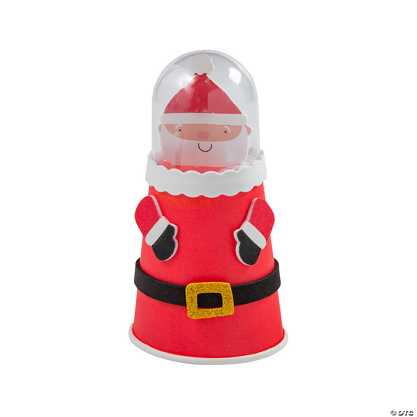 Santa Glitter Globe Craft Kit - Makes 12 Image