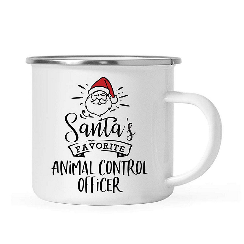 Santa Loves Animal Control 11oz Camp Mug Image