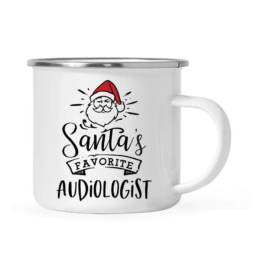 Santa Loves Audiologist 11oz Camp Mug Image