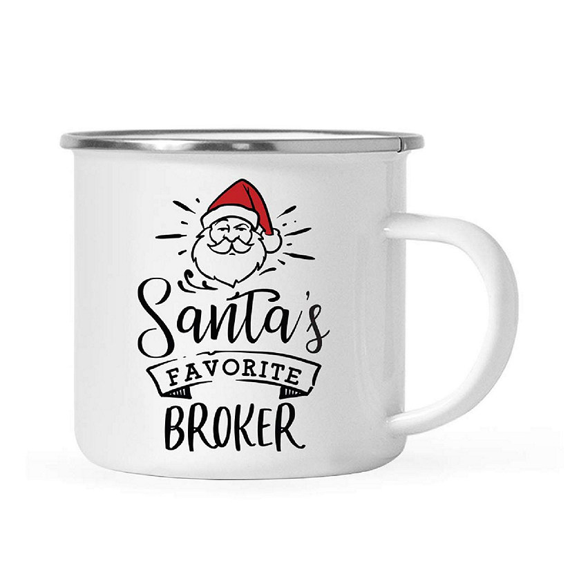 Santa Loves Broker 11oz Camp Mug Image