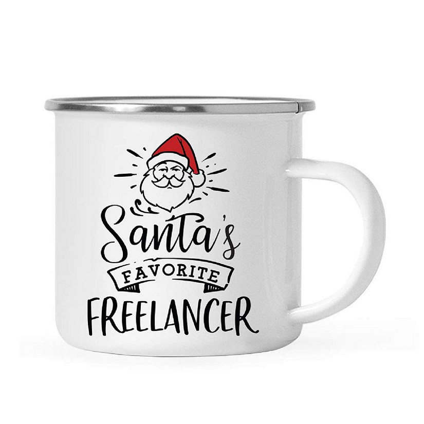 Santa Loves Freelancer 11oz Camp Mug Image