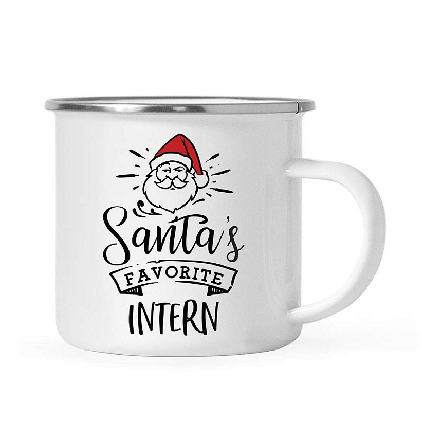 Santa Loves Intern 11oz Camp Mug Image