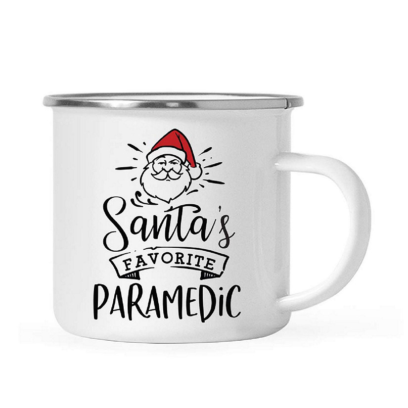 Santa Loves Paramedic 11oz Camp Mug Image