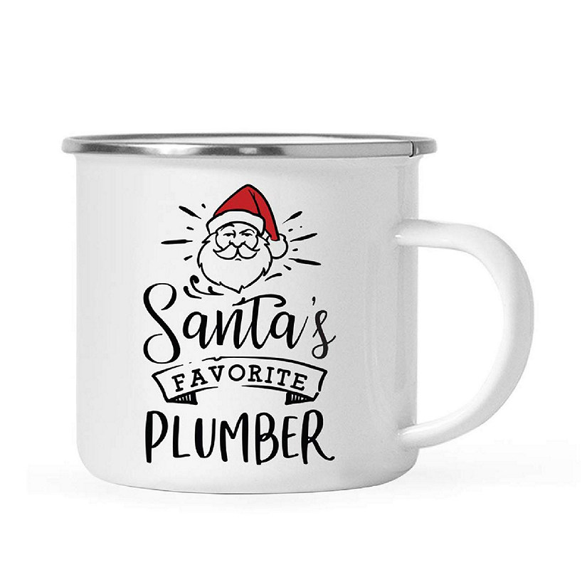 Santa Loves Plumber 11oz Camp Mug Image