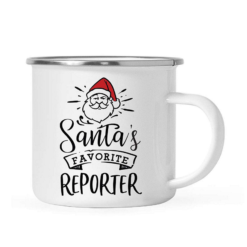 Santa Loves Reporter 11oz Camp Mug Image