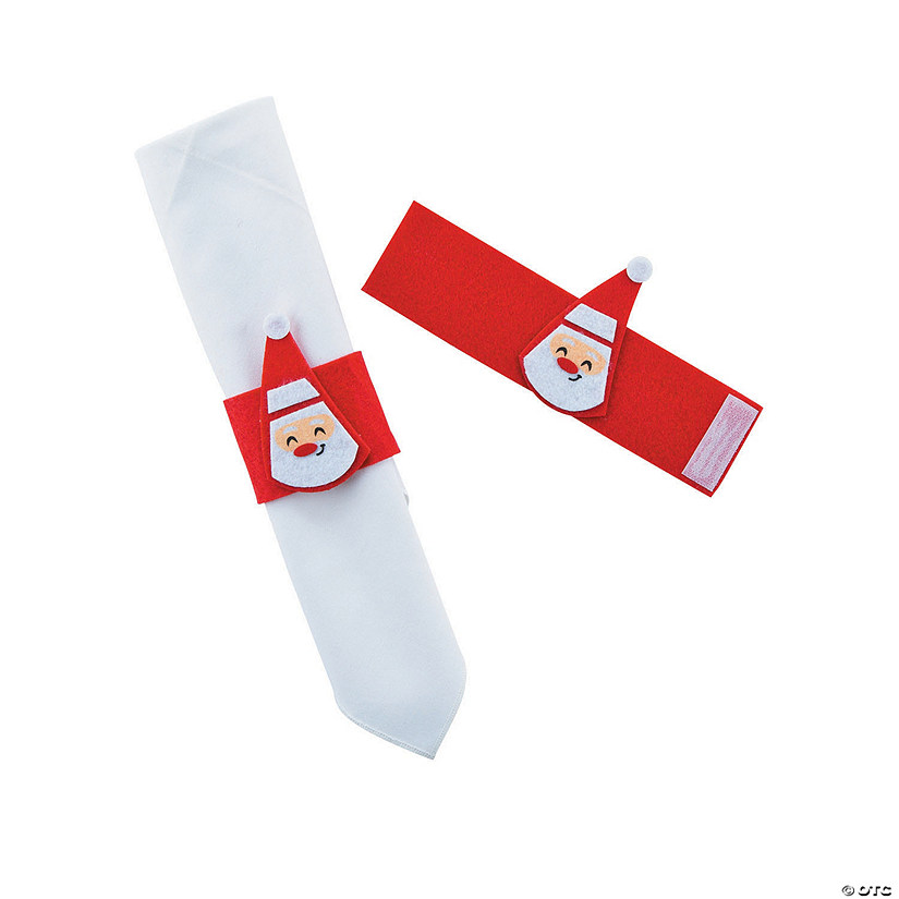 Santa Napkin Rings - 12 Pc. Image