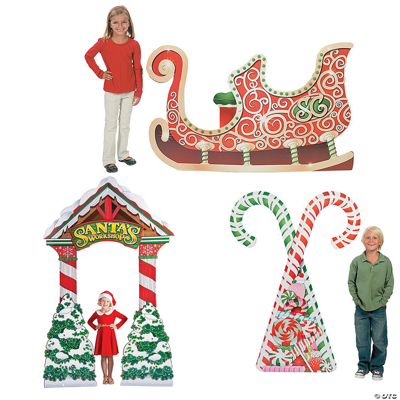 Santa&#8217;s Workshop Christmas Party Decorating Kit - 3 Pc. Image