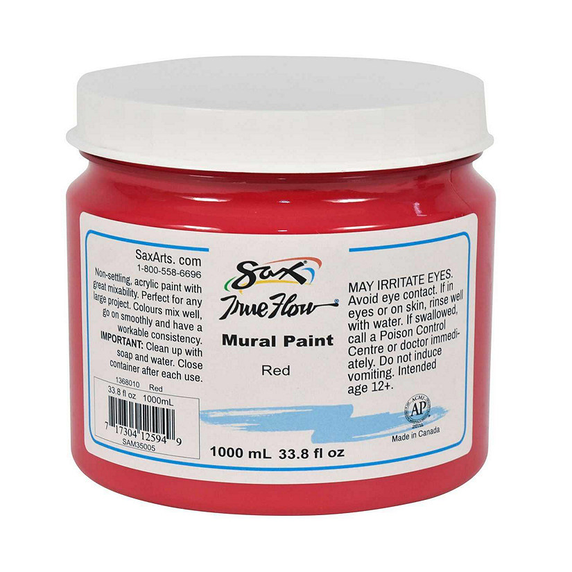 Sax Acrylic Mural Paint, 33.8 Ounces, Red Image