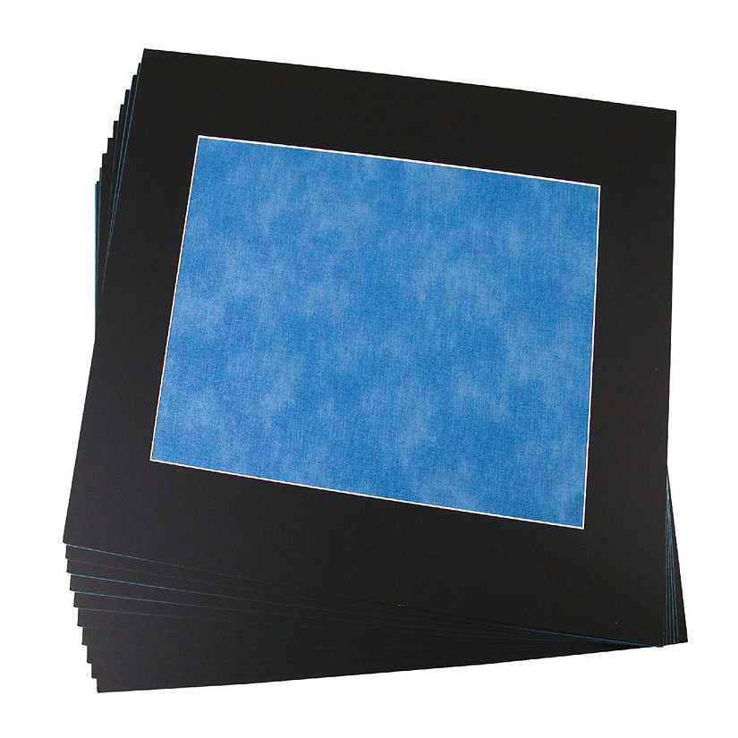 Sax Exclusive Premium Pre-Cut Mat, 18 x 24 Inches, Black, Pack of 10 Image