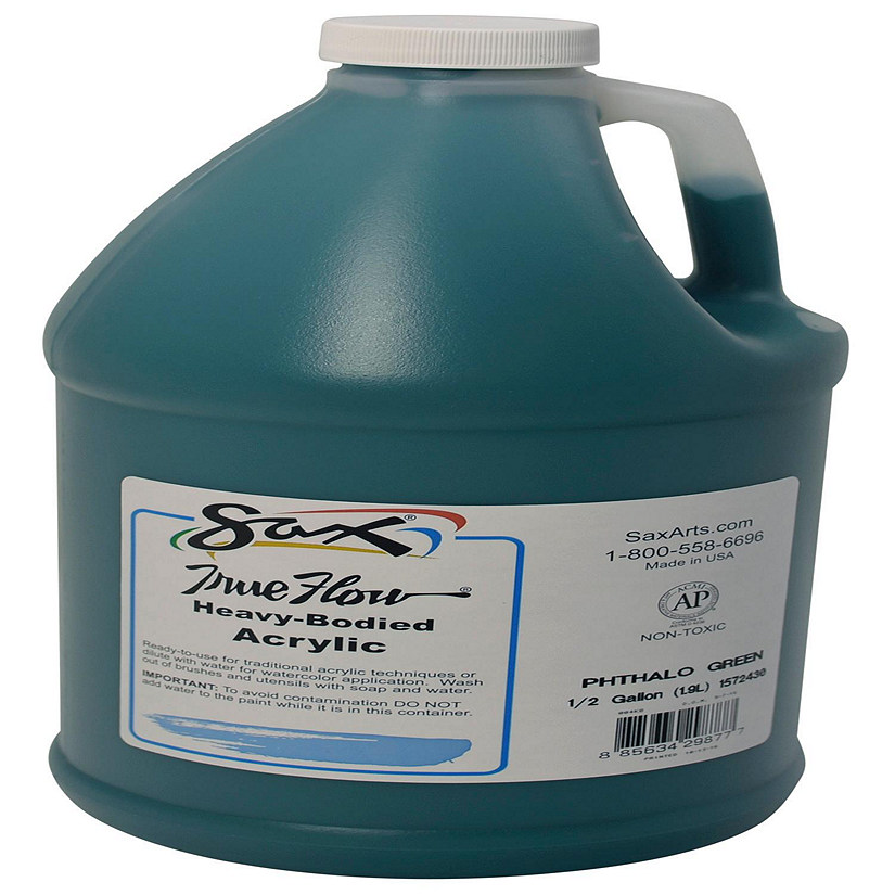 Sax Heavy Body Acrylic Paint, 1/2 Gallon, Phthalo Green Image